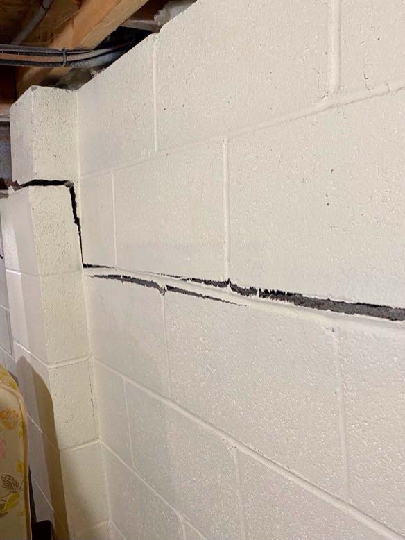 Step Crack in Wall