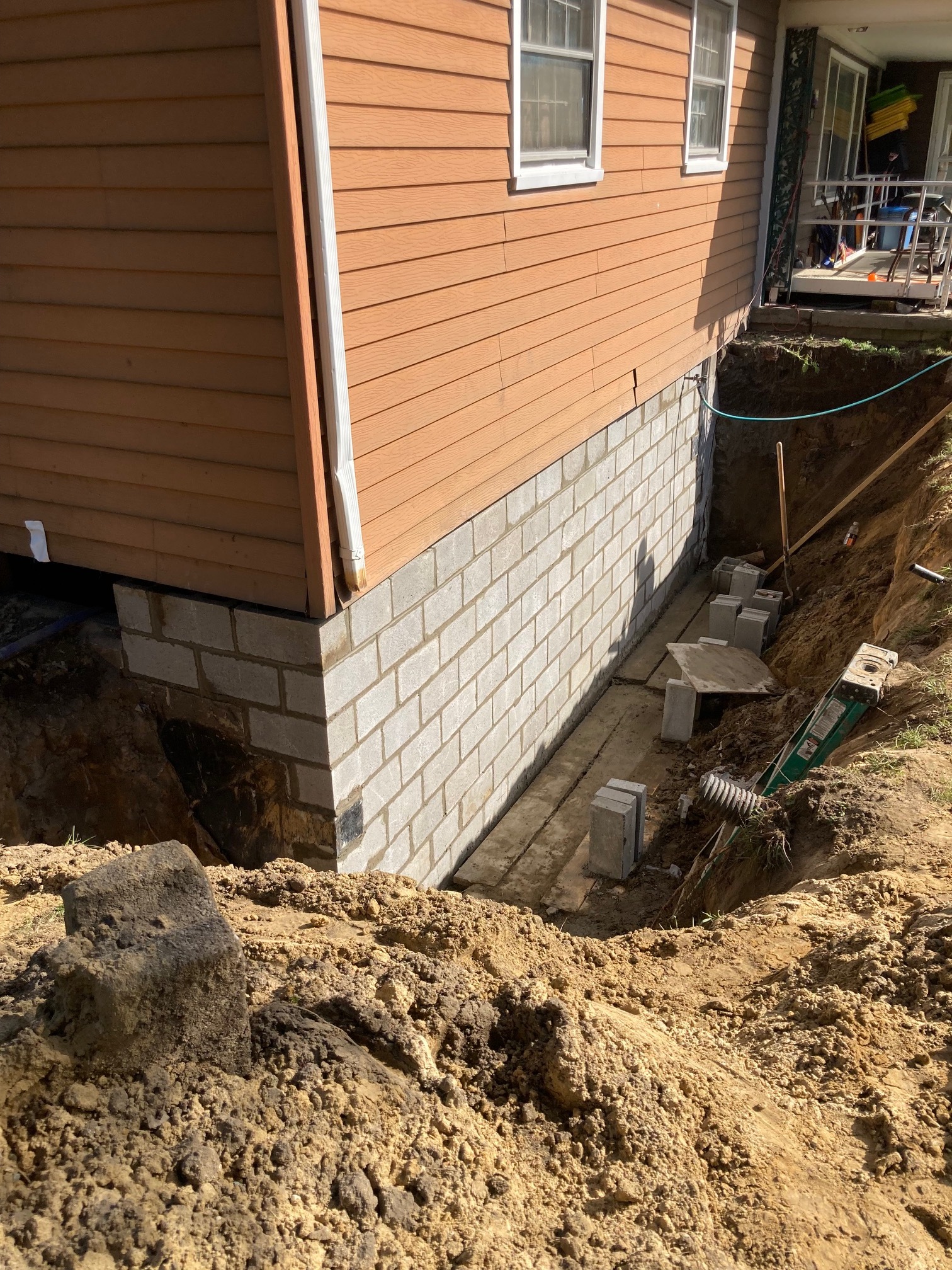 Willis Michigan - basement waterproofed and exterior wall repaired