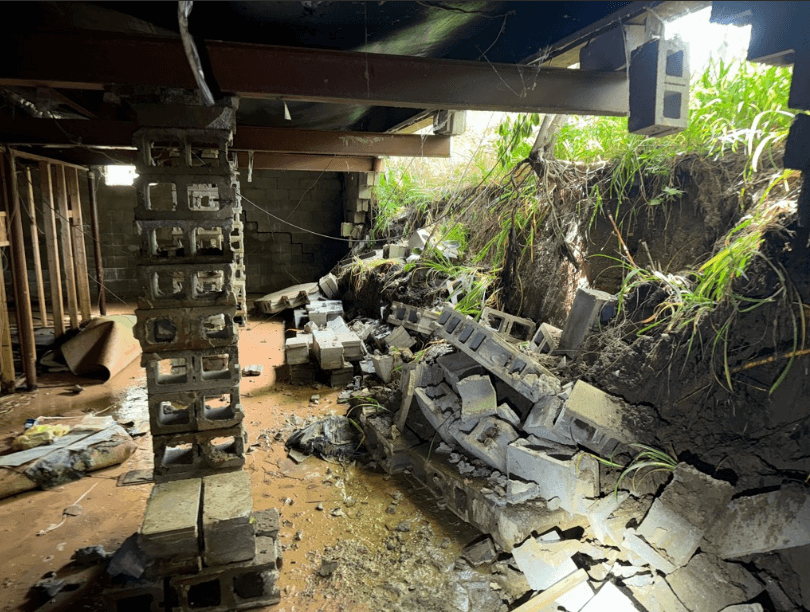 Jackson MI Collapsed Foundation Wall & Repair