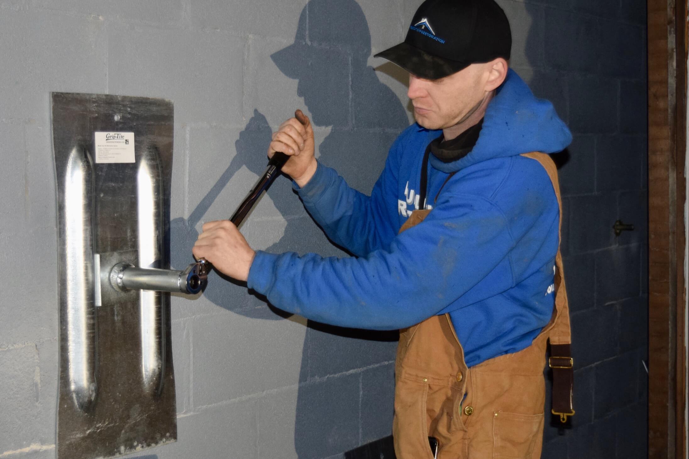 Adrian Michigan wall repair job