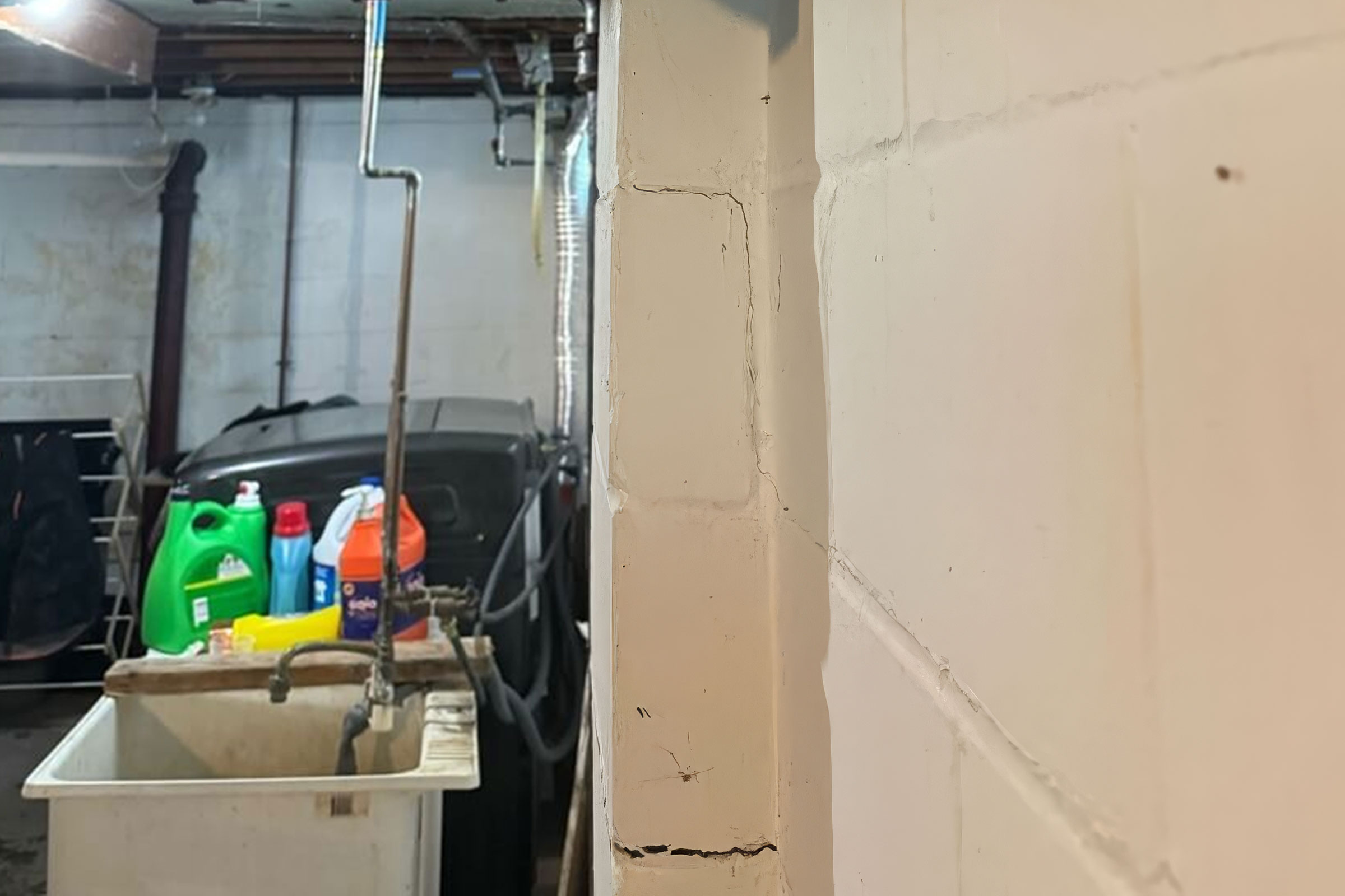horizontal crack